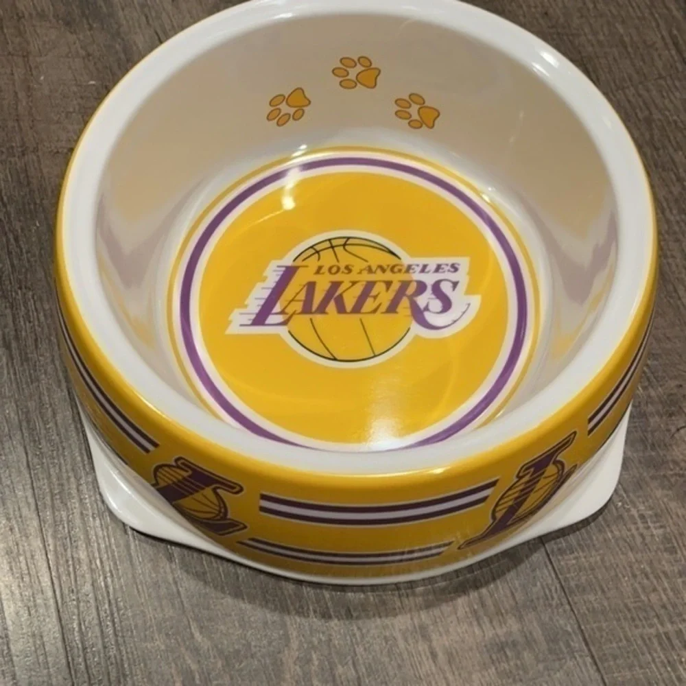 LA LAKERS DOG BOWL
